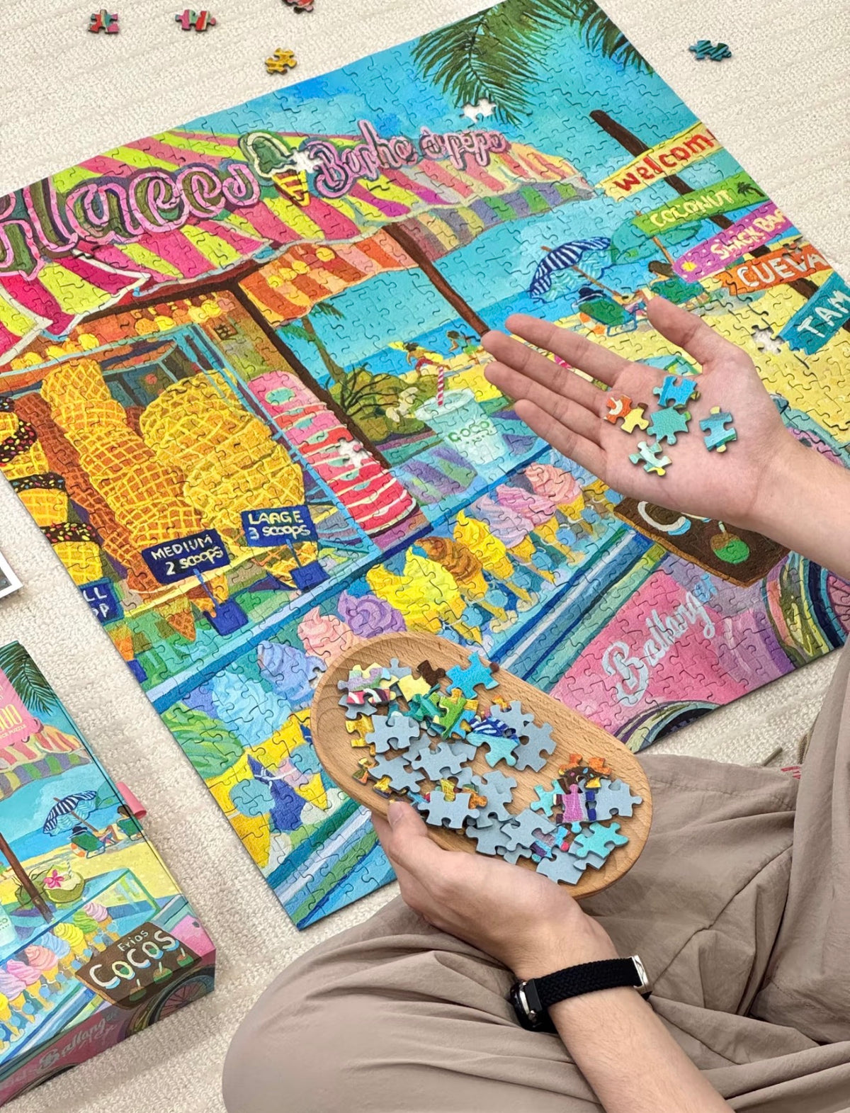 PuffinKids | 1000 Pieces | Ice Cream Holiday 冰激凌假日