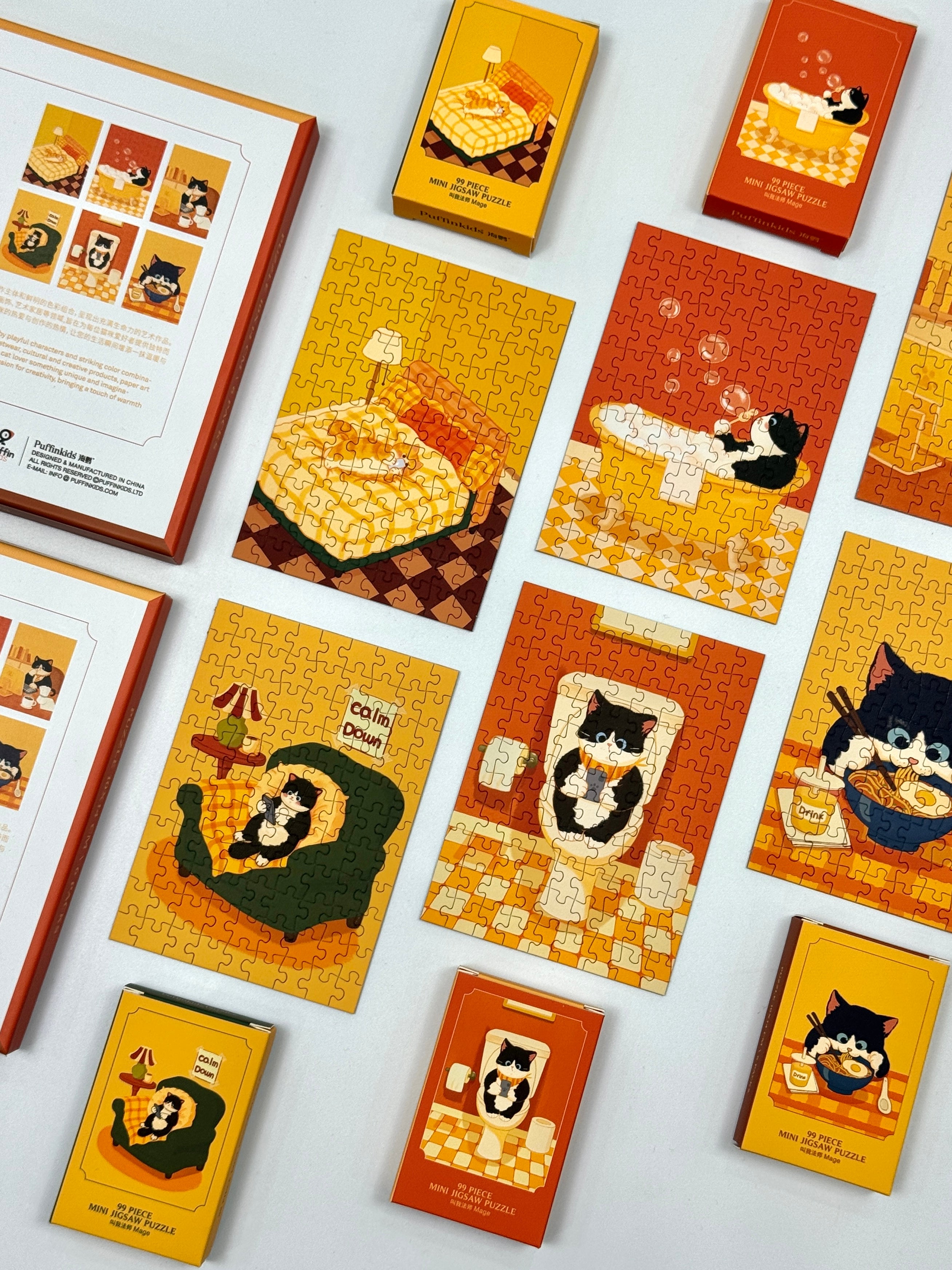PuffinKids | Puzzle Set| Cat’s Day