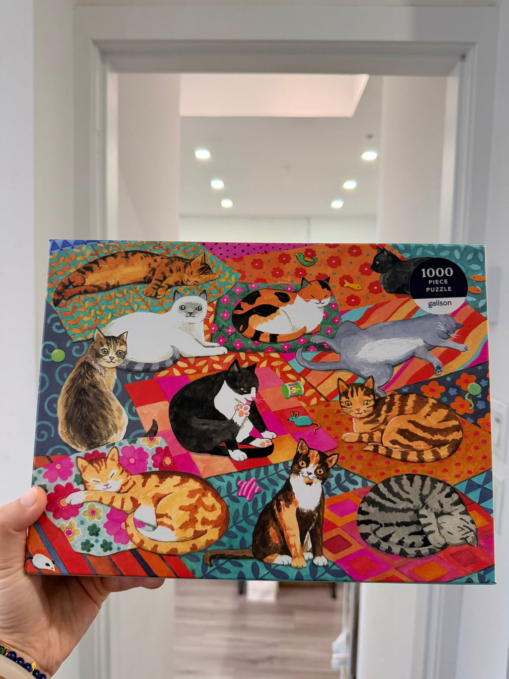 Galison | 1000 Pieces | Lounging Cats Puzzle