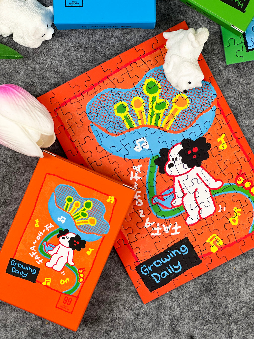 PuffinKids | Puzzle Set | FaFadog’s Blooming Daily