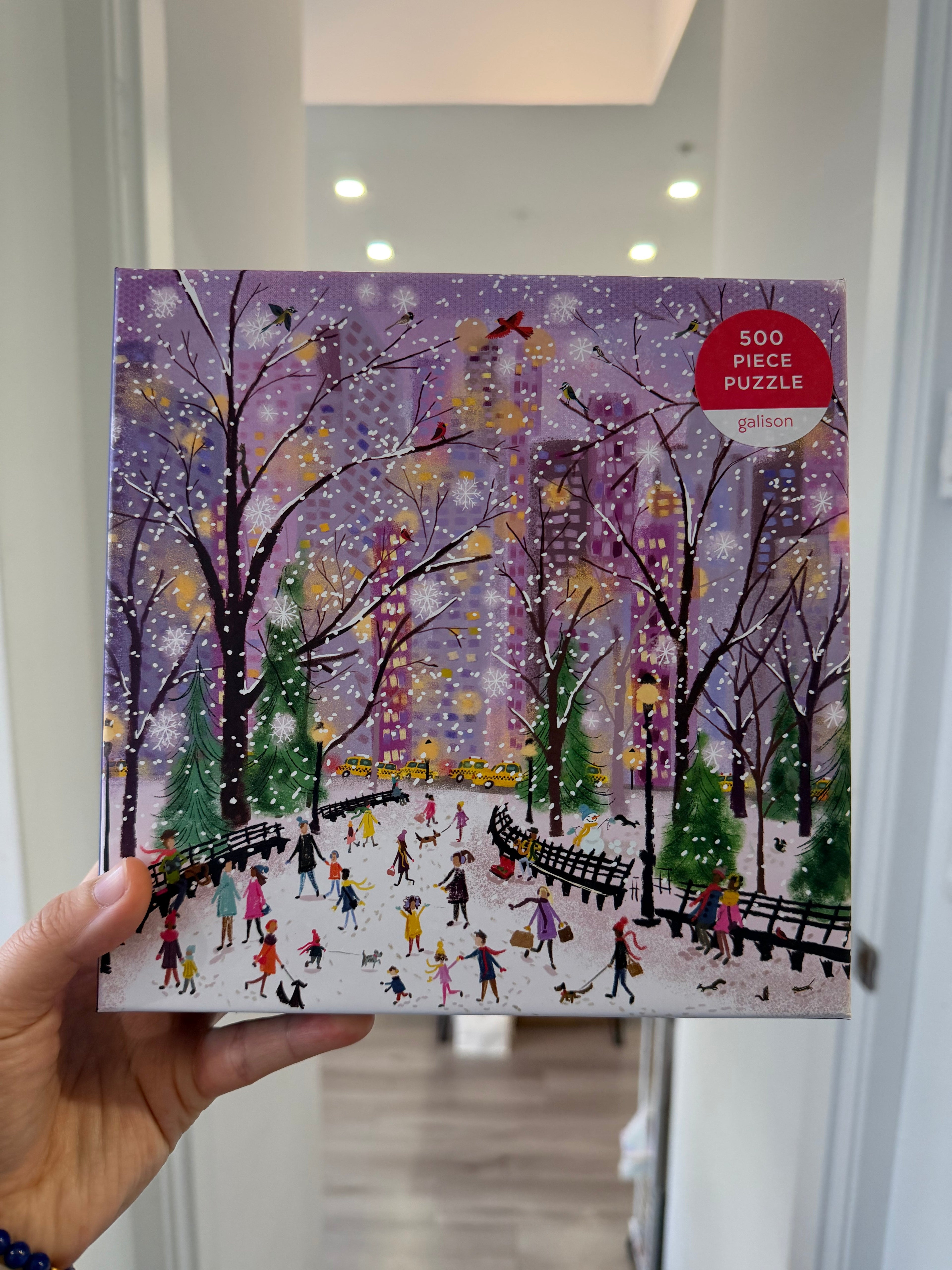 Galison | 500 Pieces |  Snowy Night Puzzle