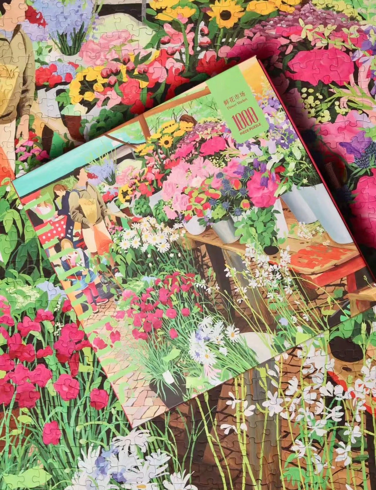 PuffinKids | 1000 Pieces | Flower Market 鲜花市场