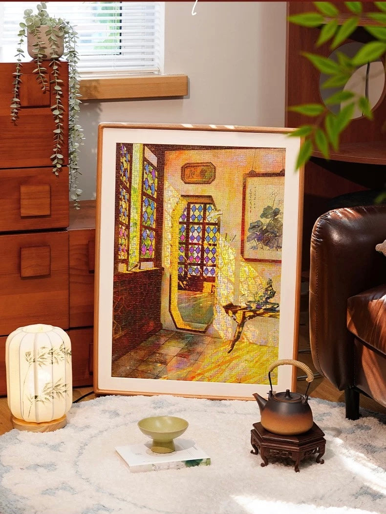 TOI | 1000 Pieces | Stained Glass Window-Holographic Finish 琉璃花窗镭射款