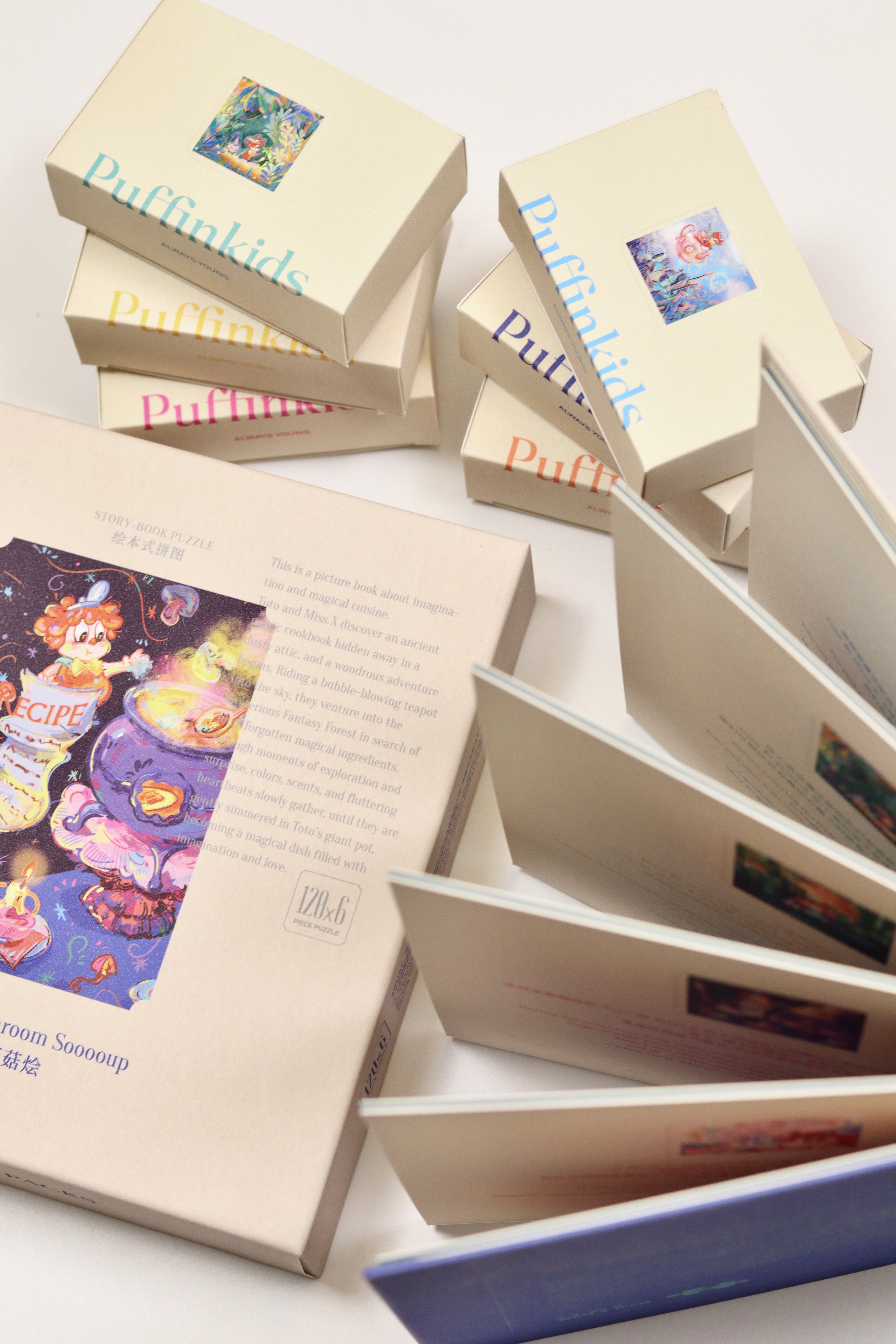 PuffinKids | Puzzle Set| Fruity Magic Mushroom Soooup Storybook