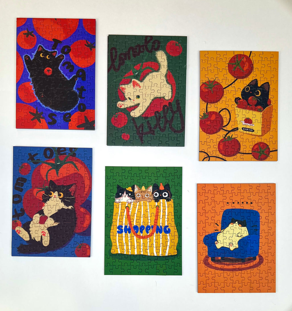 PuffinKids | Puzzle Set |Tomato Kitty