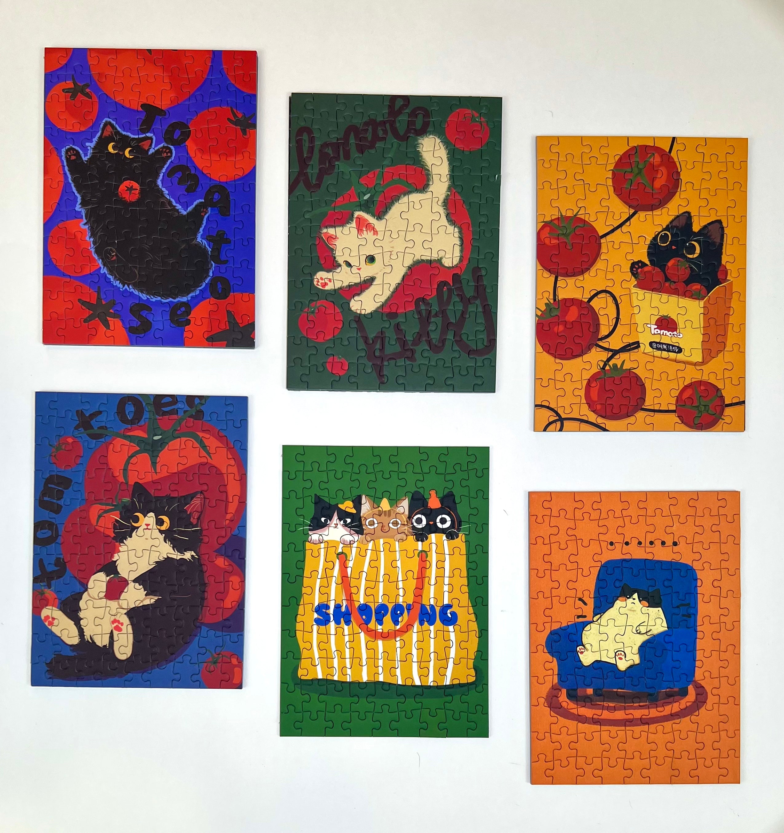 PuffinKids | Puzzle Set |Tomato Kitty
