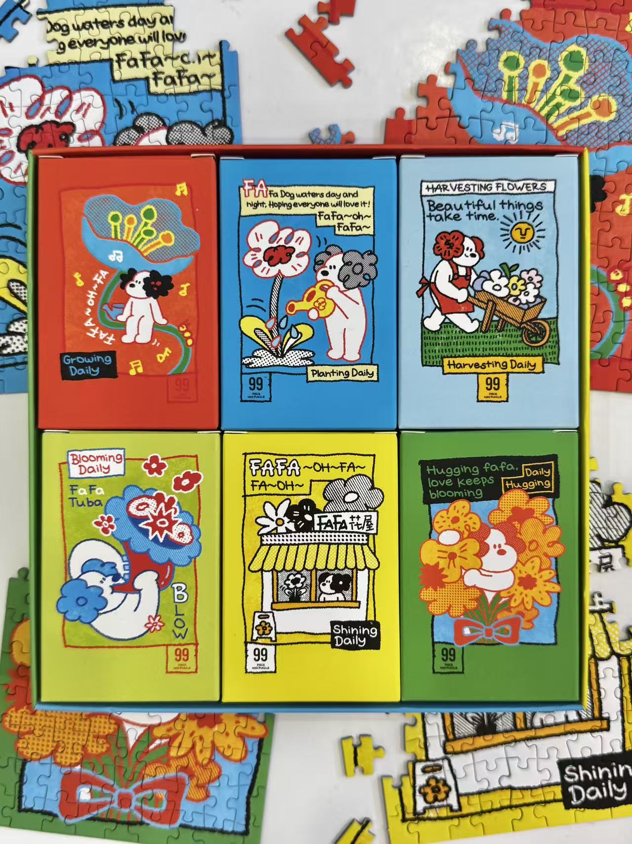 PuffinKids | Puzzle Set | FaFadog’s Blooming Daily