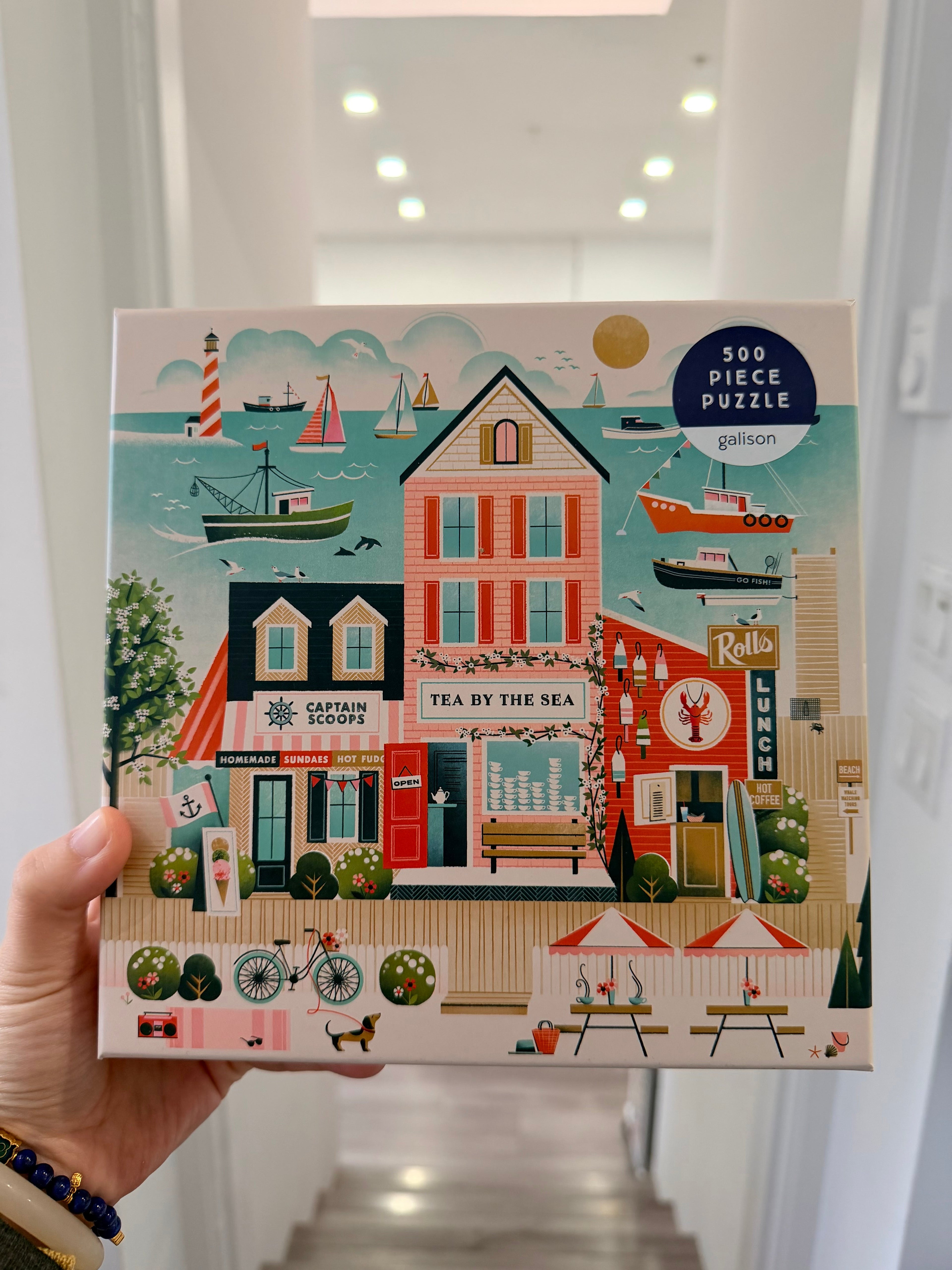 Galison | 500 Pieces | Beside the Sea Puzzle