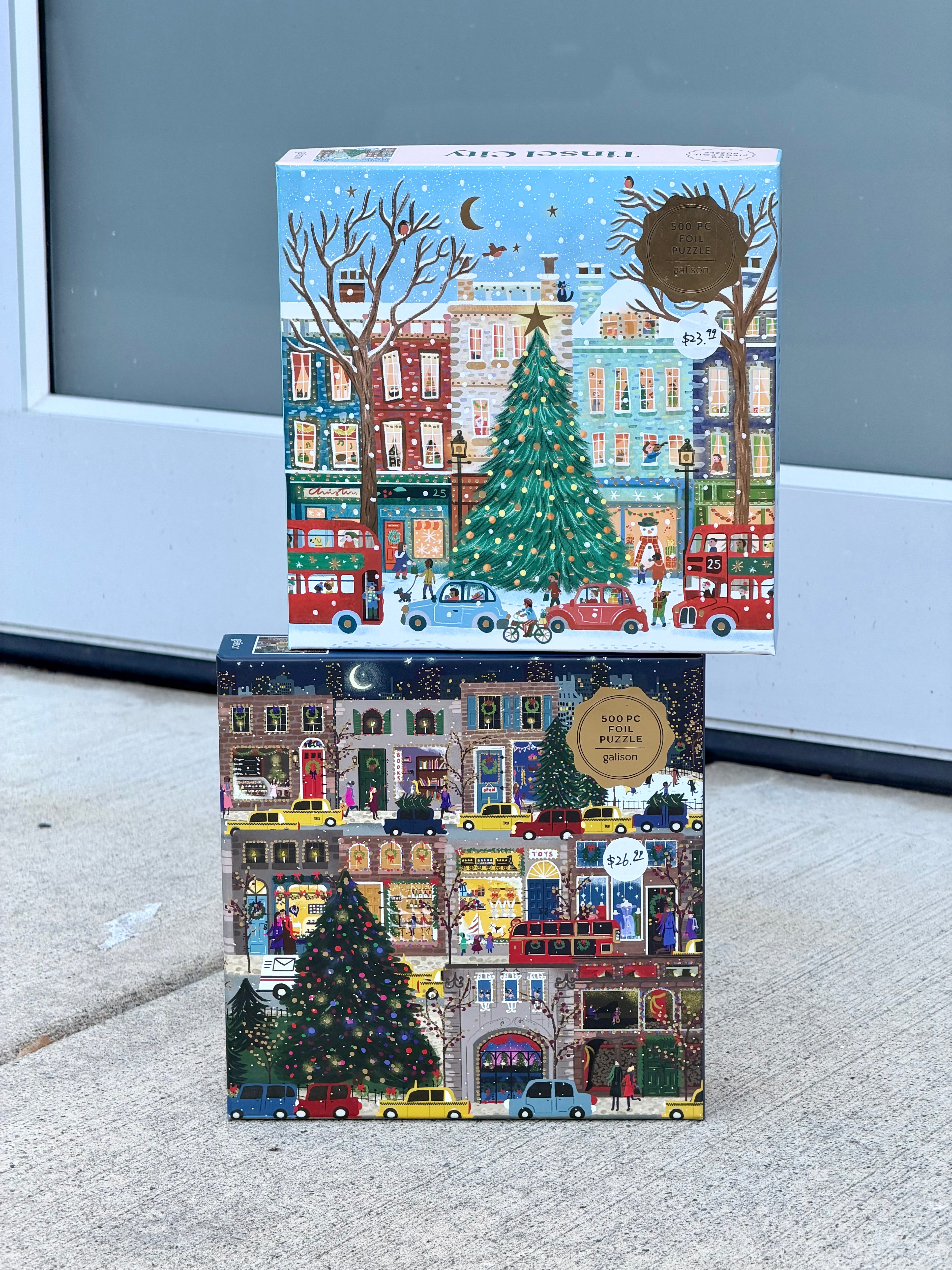 Galison Classic Christmas Puzzle Duo - 500 Pieces * 2