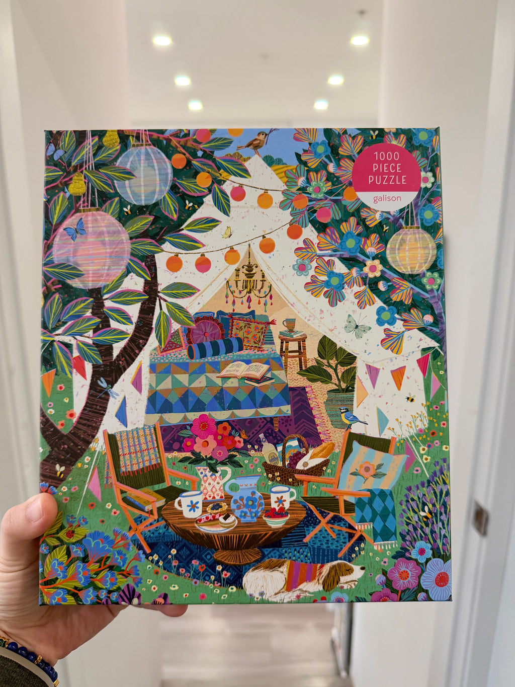 Galison | 1000 Pieces | Blooming Escape Puzzle