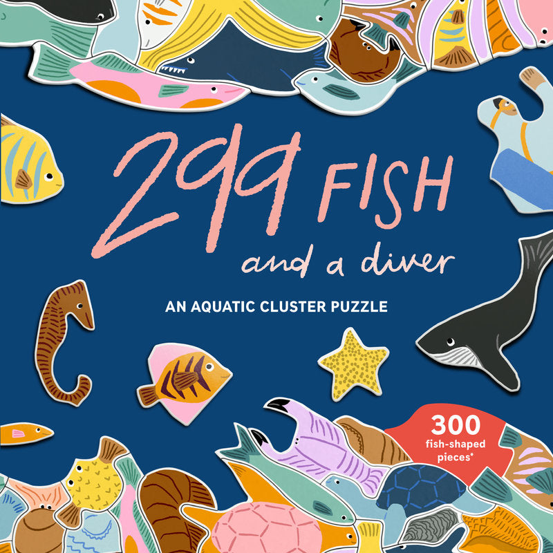 Laurence King | 299 Fish (and a Diver) 300 Piece Cluster Puzzle