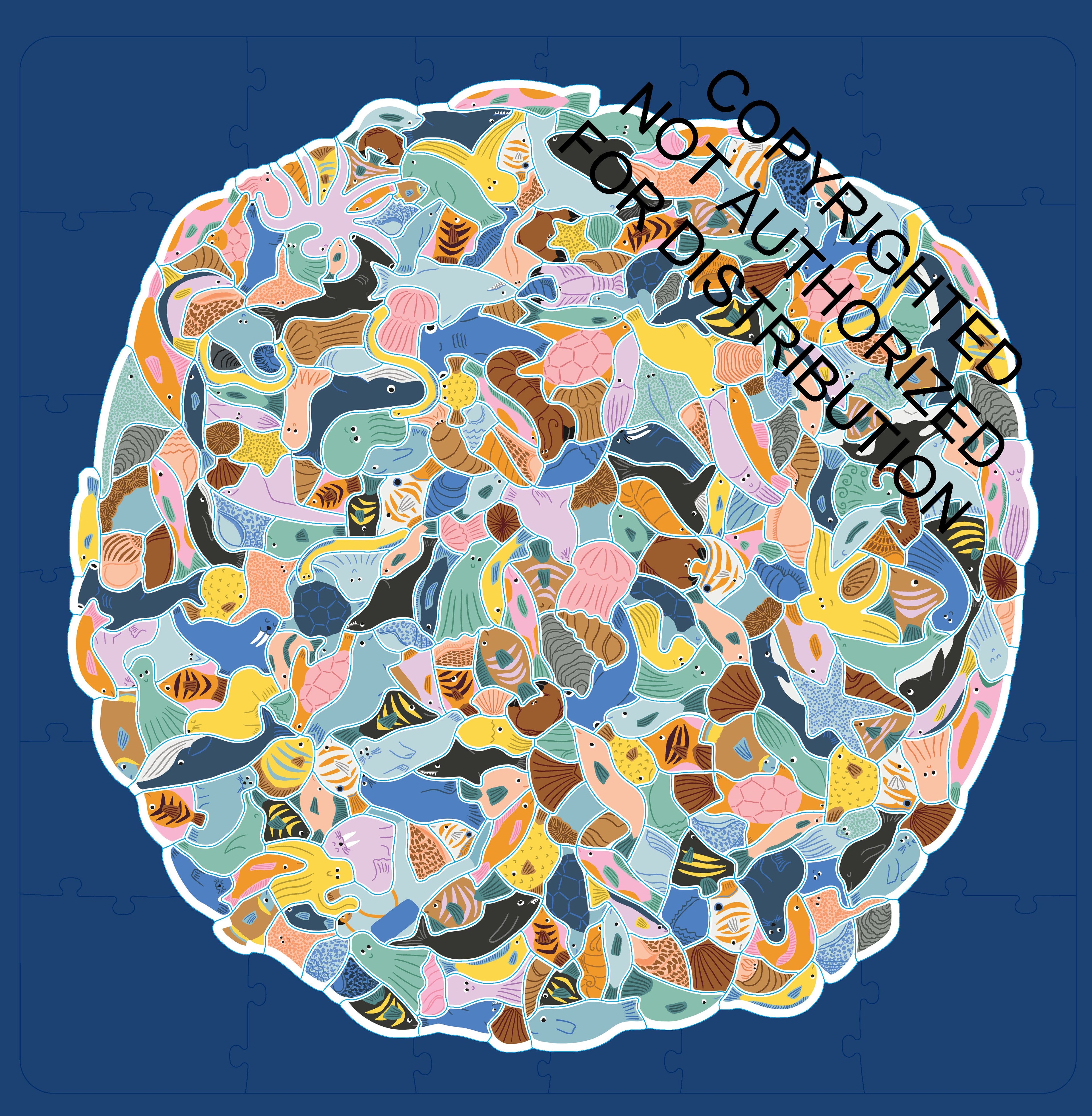 Laurence King | 299 Fish (and a Diver) 300 Piece Cluster Puzzle