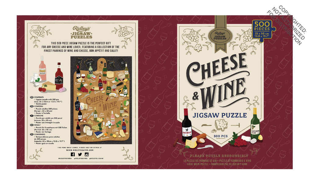 Ridley’s | 500 Piece |Cheese + Wine