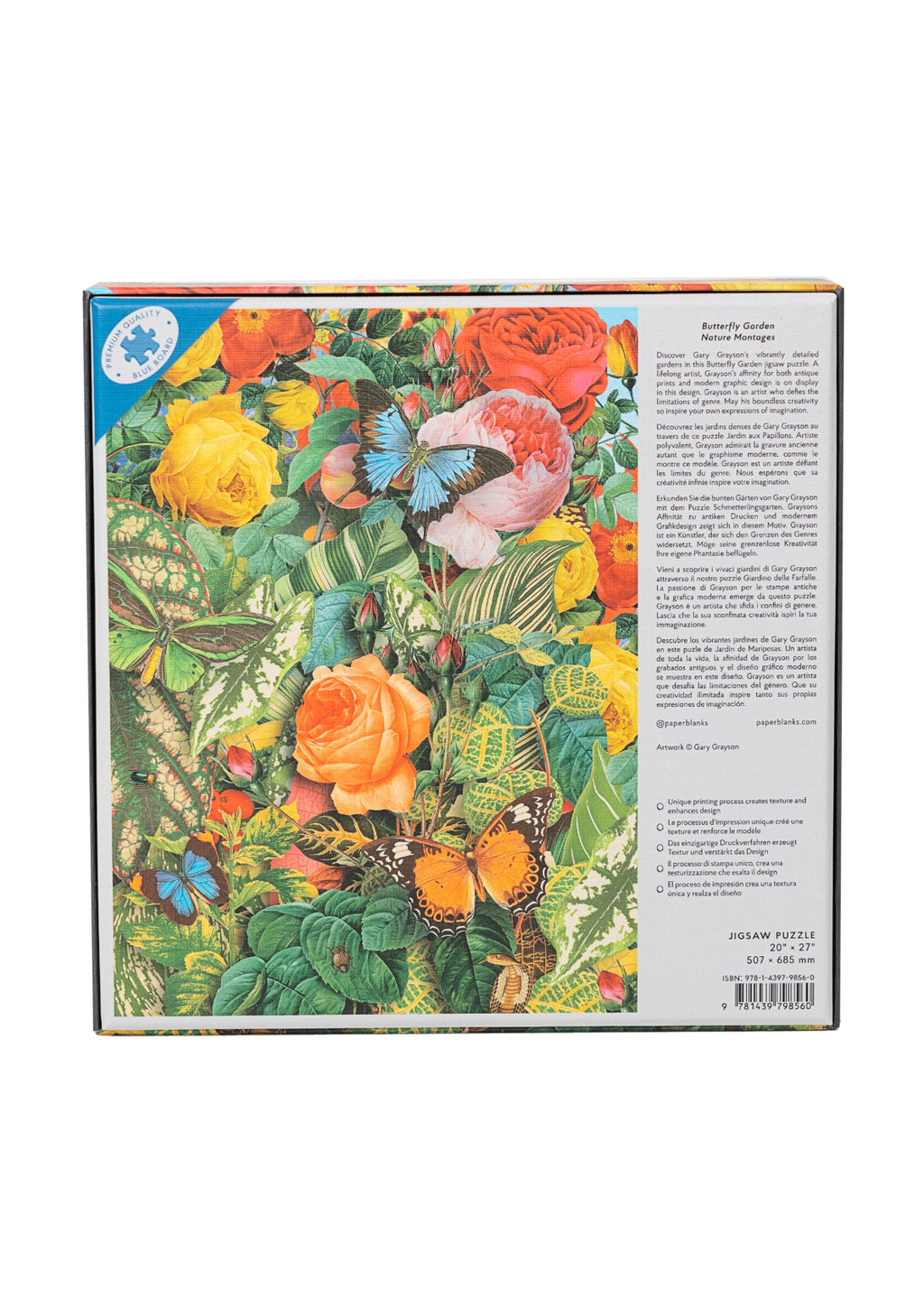 Paperblanks | 1000 Pieces | Nature Montages Butterfly Garden