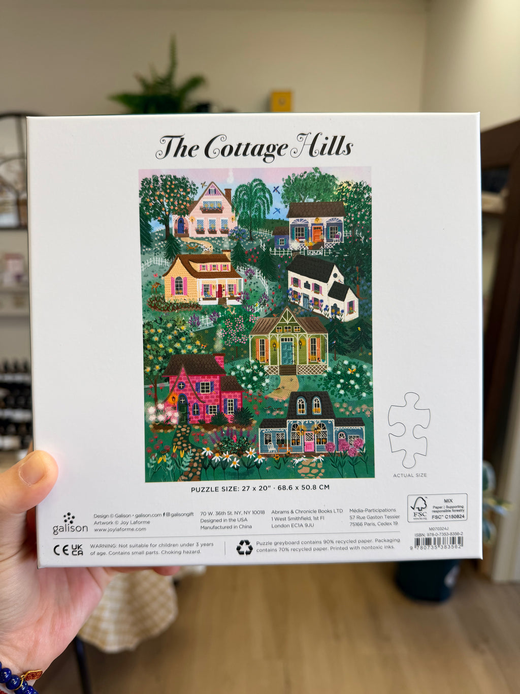 Galison | 1000 Pieces | The Cottage Hills Puzzle