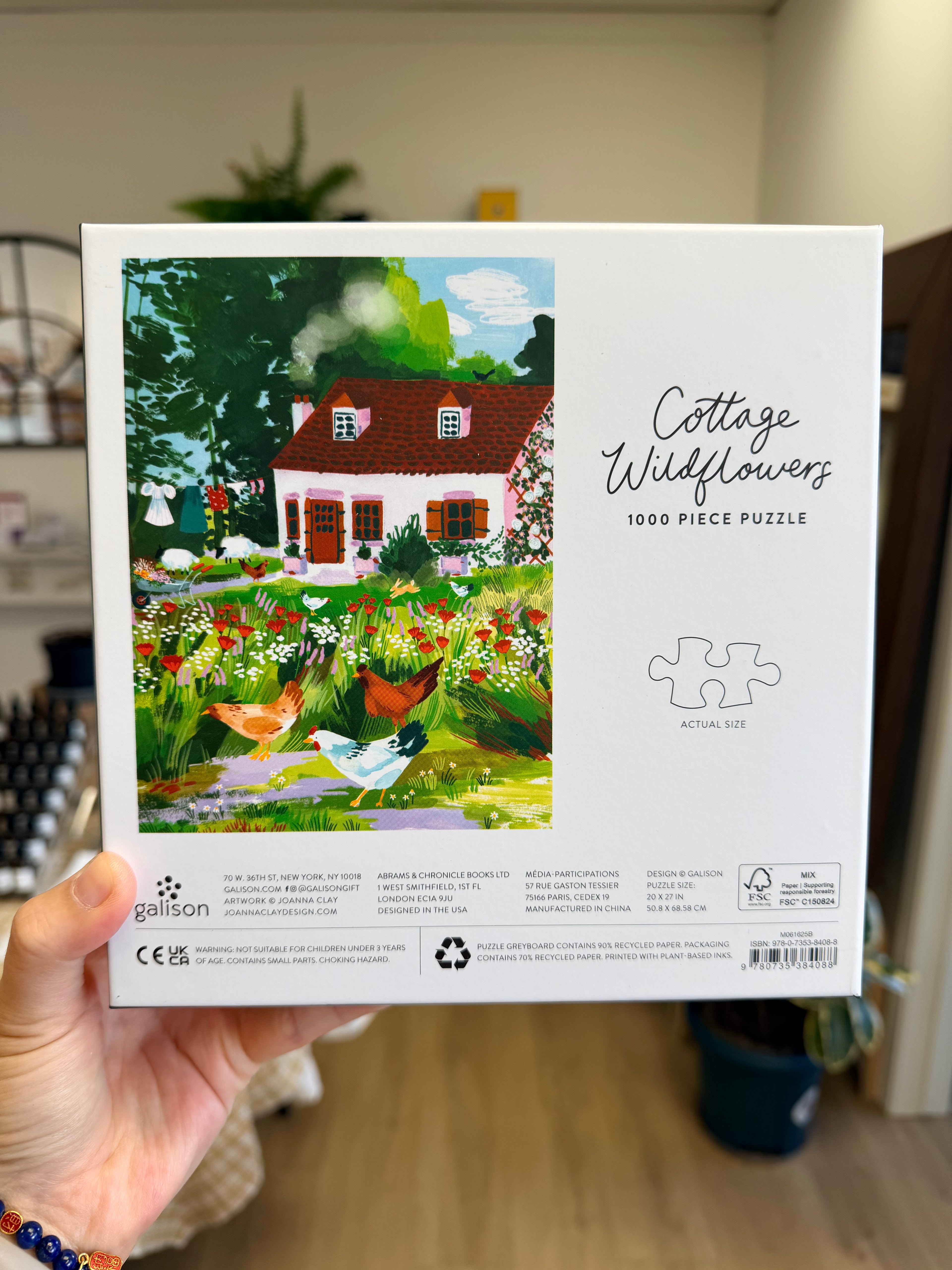 Galison | 1000 Pieces | Cottage Wildflowers Puzzle