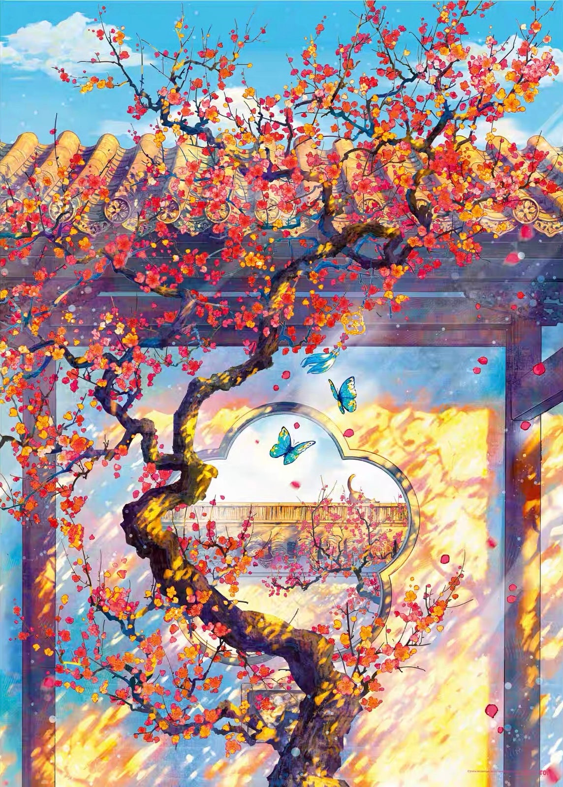 TOI | 1000 Pieces | Wintry Plum Shadows-Holographic Finish 蜡梅疏影镭射款